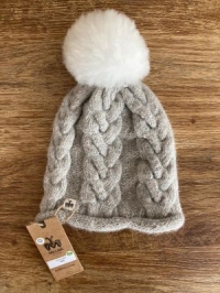 Alpaka-Mütze ECO grau