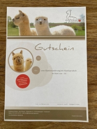Alpaka-Wertgutschein - PDF-Format