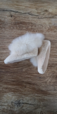 Baby-/ Kinderfellschuhe beige